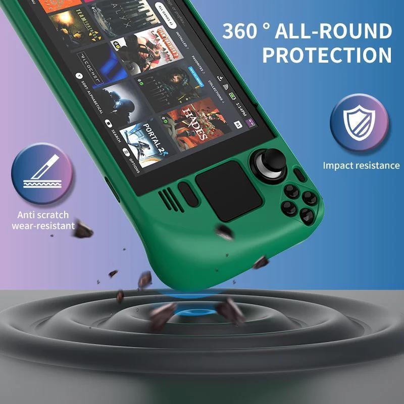 Deck Shockproof Protective Case With Kickstand Full Hard Shell For Steam Deck Silicone Case With Cover Game Accessories