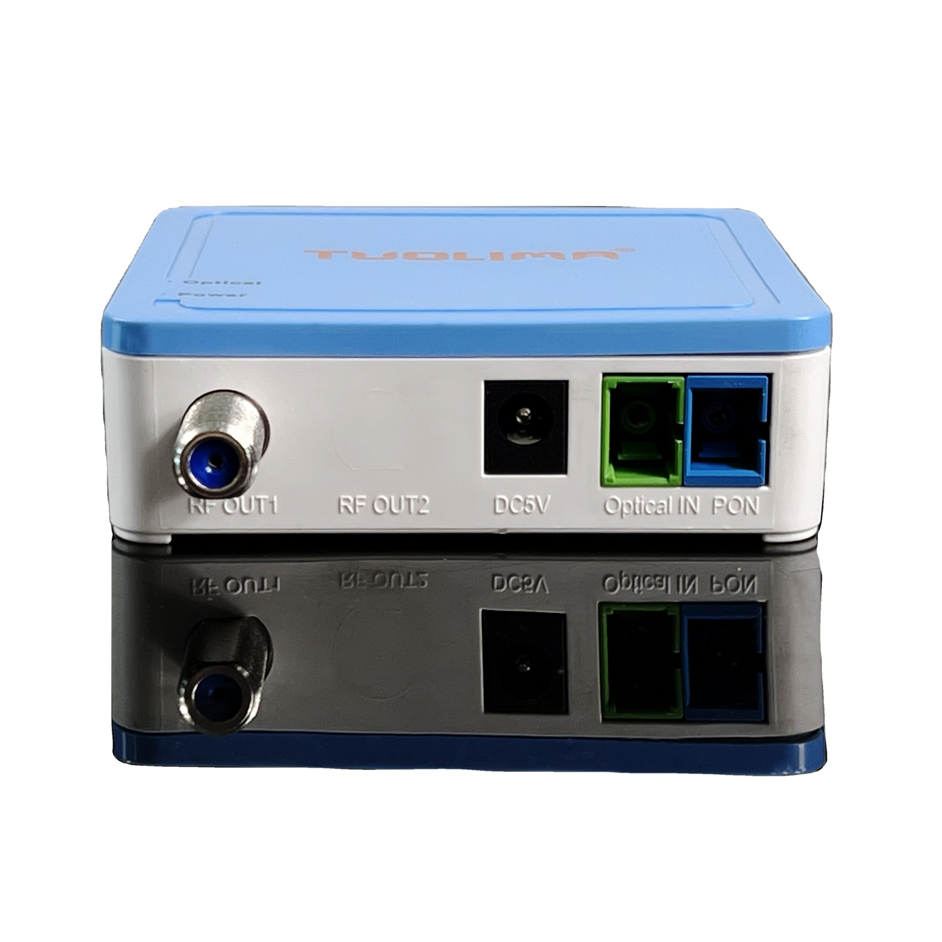 FTTH AGC WDM Mini Optical Receiver CATV 2 Ports Optical Node Mini Nodo Optico Fibra Optica