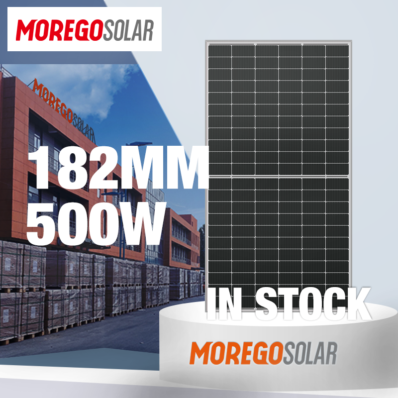 Moregosolar high quality prices Mono half cut cell 500W 495W 490W 505W solar panels panel solar portatil Sudan