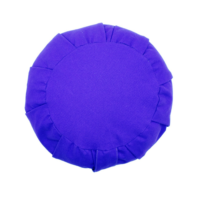 New product round cotton cushion, wholesale healthy buckwheat husk pillow yoga meditation cushion