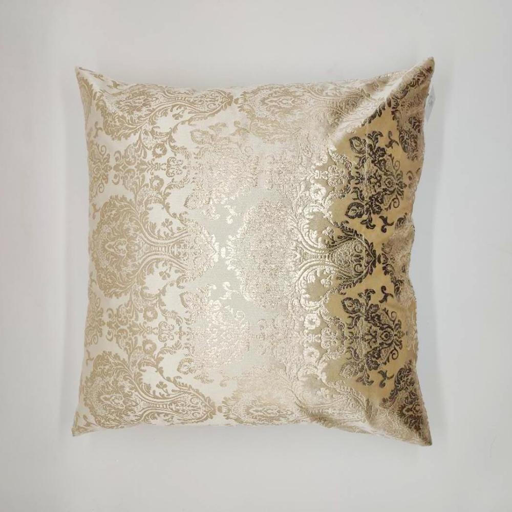 Gold Bronzing Cushion Cover Luxurious Velvet Home Decor Pillow Cover Floral Printed Cushion Cover