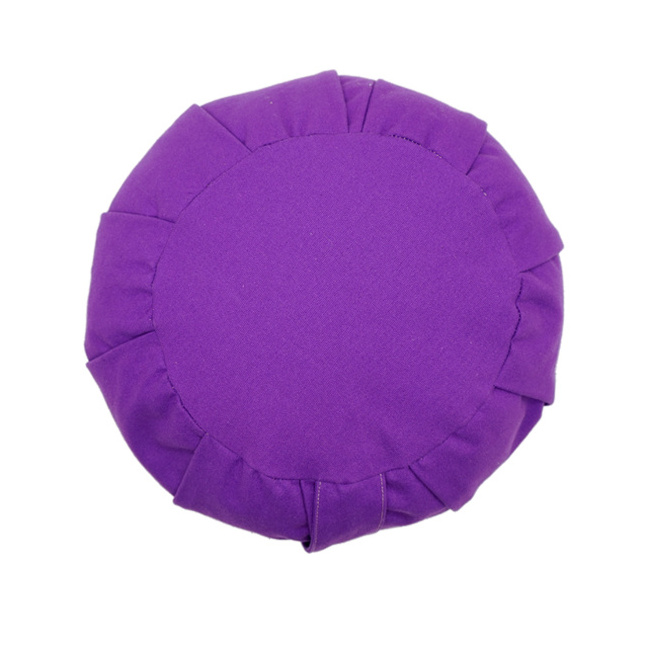 New product round cotton cushion, wholesale healthy buckwheat husk pillow yoga meditation cushion