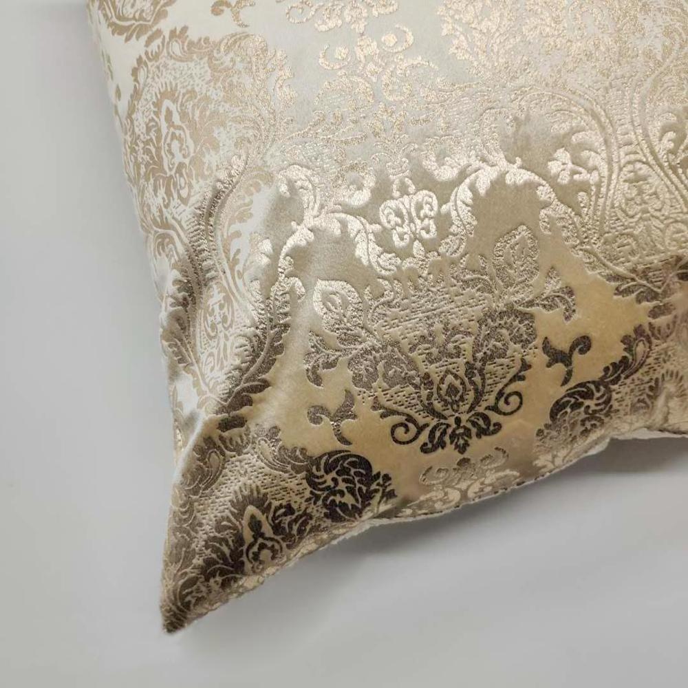 Gold Bronzing Cushion Cover Luxurious Velvet Home Decor Pillow Cover Floral Printed Cushion Cover