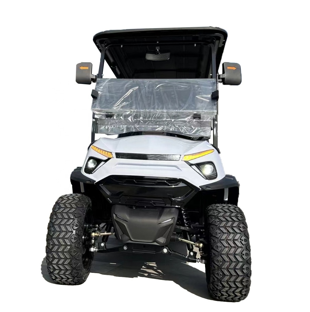 5KW AC System 6 Person Seaters Luxury 4 Wheel Drive 72 Volt Golf Cart Electric 6 Seat for Adults