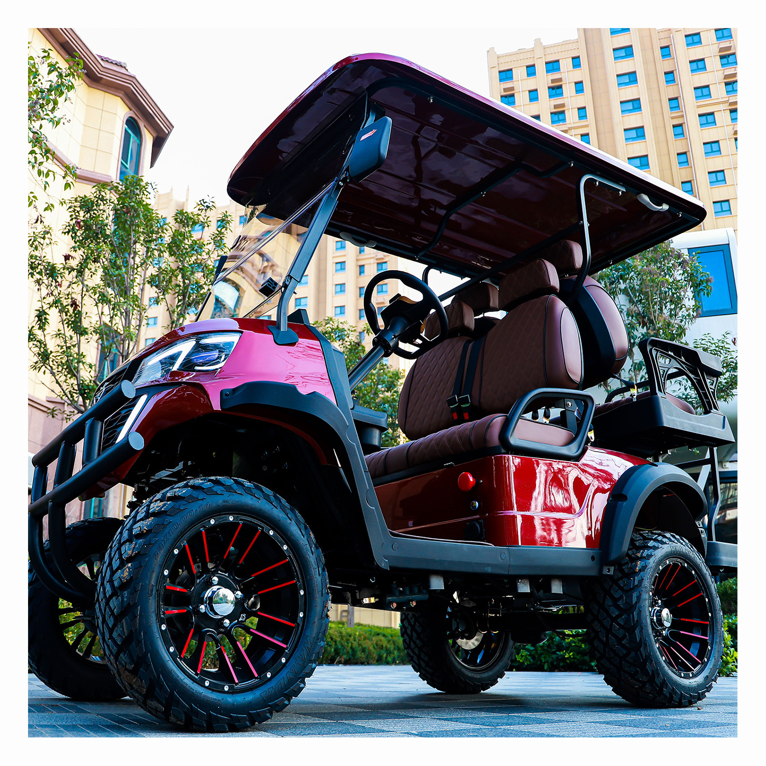 Minor Customization 6 Seater Lithium Battery Hunting Electric Golf Cart