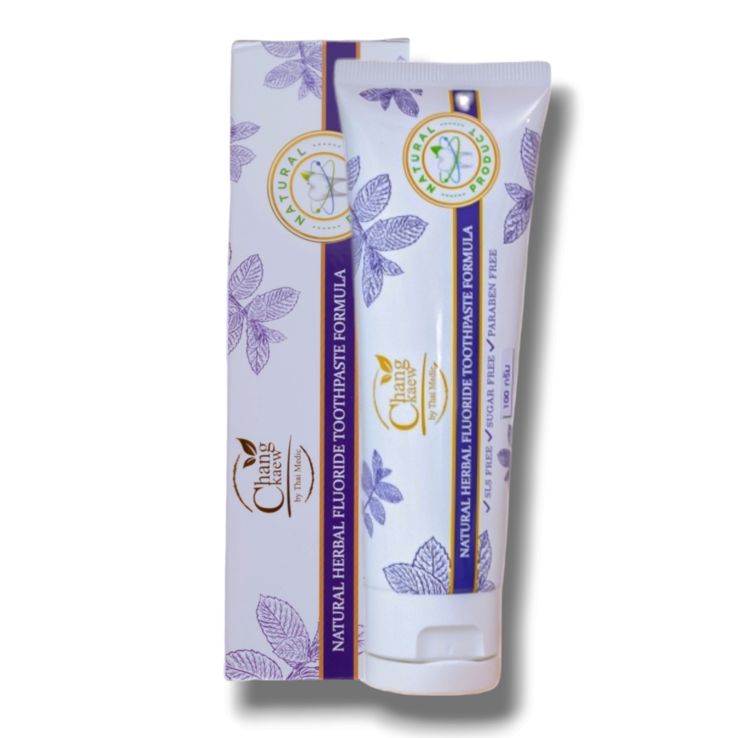 100g Organic Herbal Oral Care Toothpaste Natural Whitening Fluoride Made in Thailand for Home Use GMP Stand in OEMard