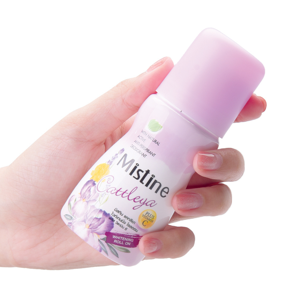 MISTINE CATTLEYA WHITENING ROLL ON PLUS VITAMIN C Whitening Natural Active Anti-Perspirant Deodorant Thai Cosmetics Thai Product