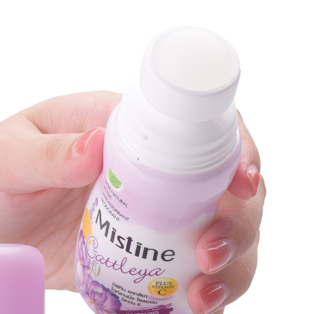 MISTINE CATTLEYA WHITENING ROLL ON PLUS VITAMIN C Whitening Natural Active Anti-Perspirant Deodorant Thai Cosmetics Thai Product