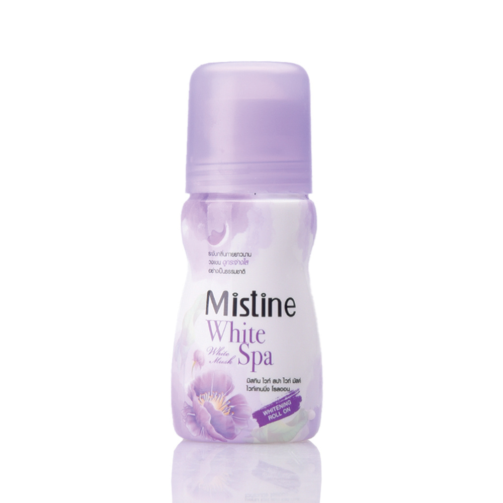 MISTINE WHITE SPA WHITE MUSK WHITENING ROLL ON Whitening Natural Active Anti-Perspirant Deodorant Thai Cosmetics Thai Product