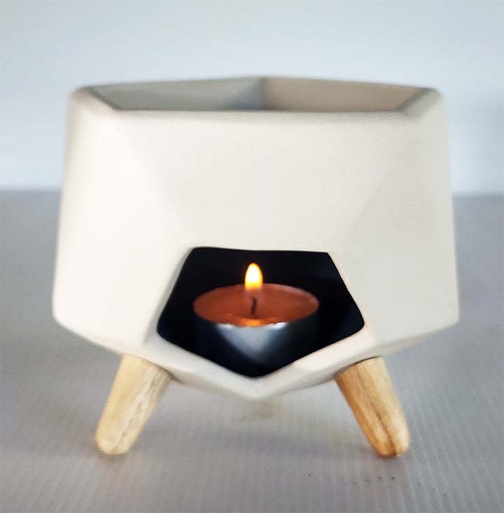 Wholesale Ceramic Tealight Oil Burner Essential Incense Fragrance Aromatherapy Diffuser Assorted Wax Warmer for Home Decoration