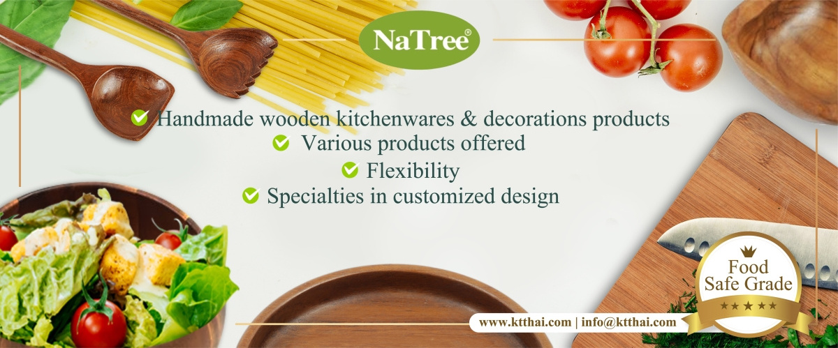 Natree solid wooden salad bowls kitchenware cookware tableware