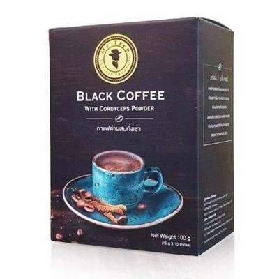 Mr.Tree Black Coffee with Cordyceps Powder and Collagen dipeptides Premium product from Thailand