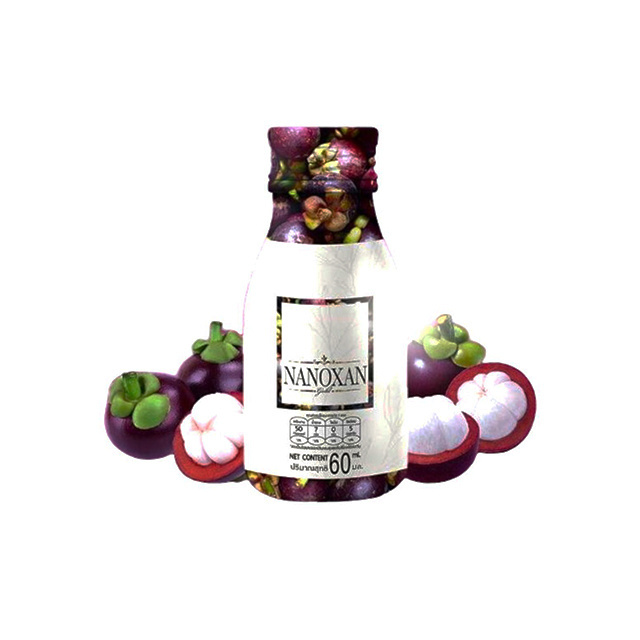 NANOXAN Perfect Drink 100% Pure Mangosteen Juice Size 60 ml. Premium Beverage Certified HACCP Halal Ready To Ship