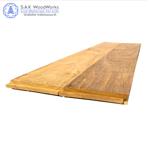 Thai Teak Parquet Boards 15 x 90 x 300 mm. /by SAK WoodWorks  /Luxurious Indoor Wood Parquet Flooring Tongue & Groove all sides