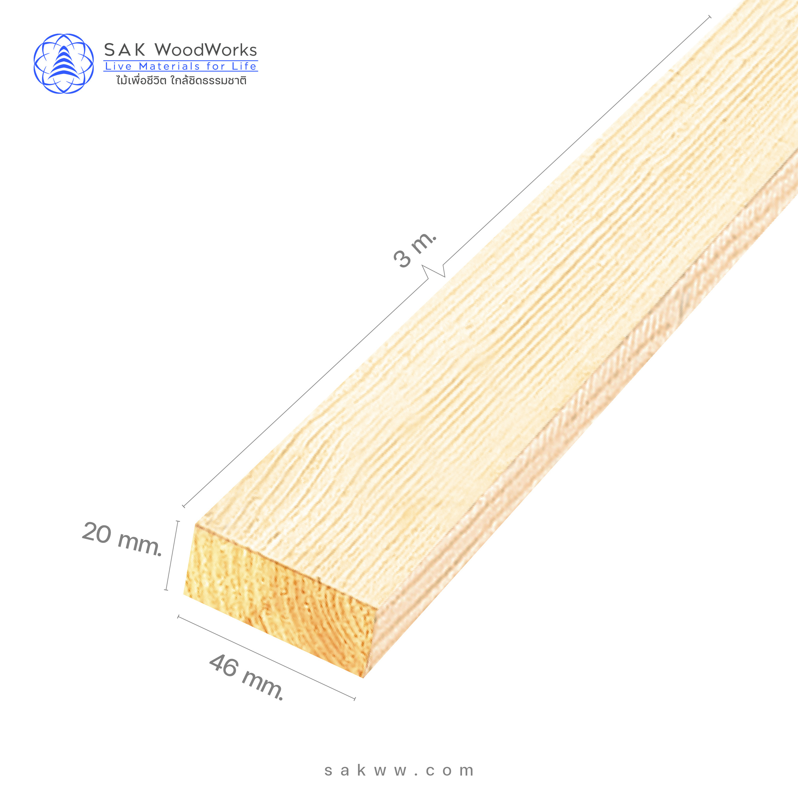 Pine Spruce Battens Slats 20 mm. x 46 mm. x 3 m. KD smooth 4 sides Good quality from northern Russia, Modern decoration style