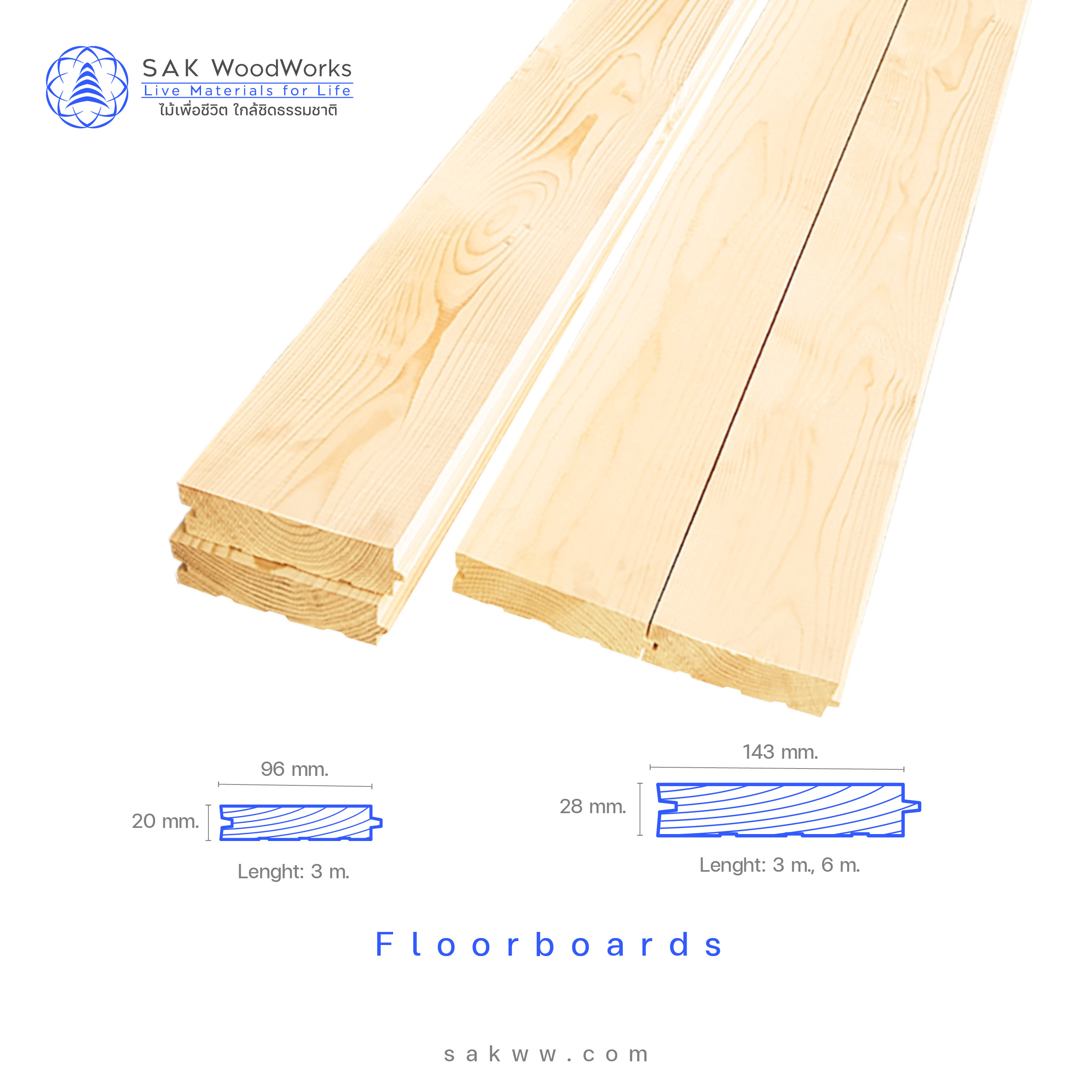 SAK WoodWorks White North Beautiful Cladding and Wooden Sidings Spruce T&G Sidings and Floorboard smooth and easy to install