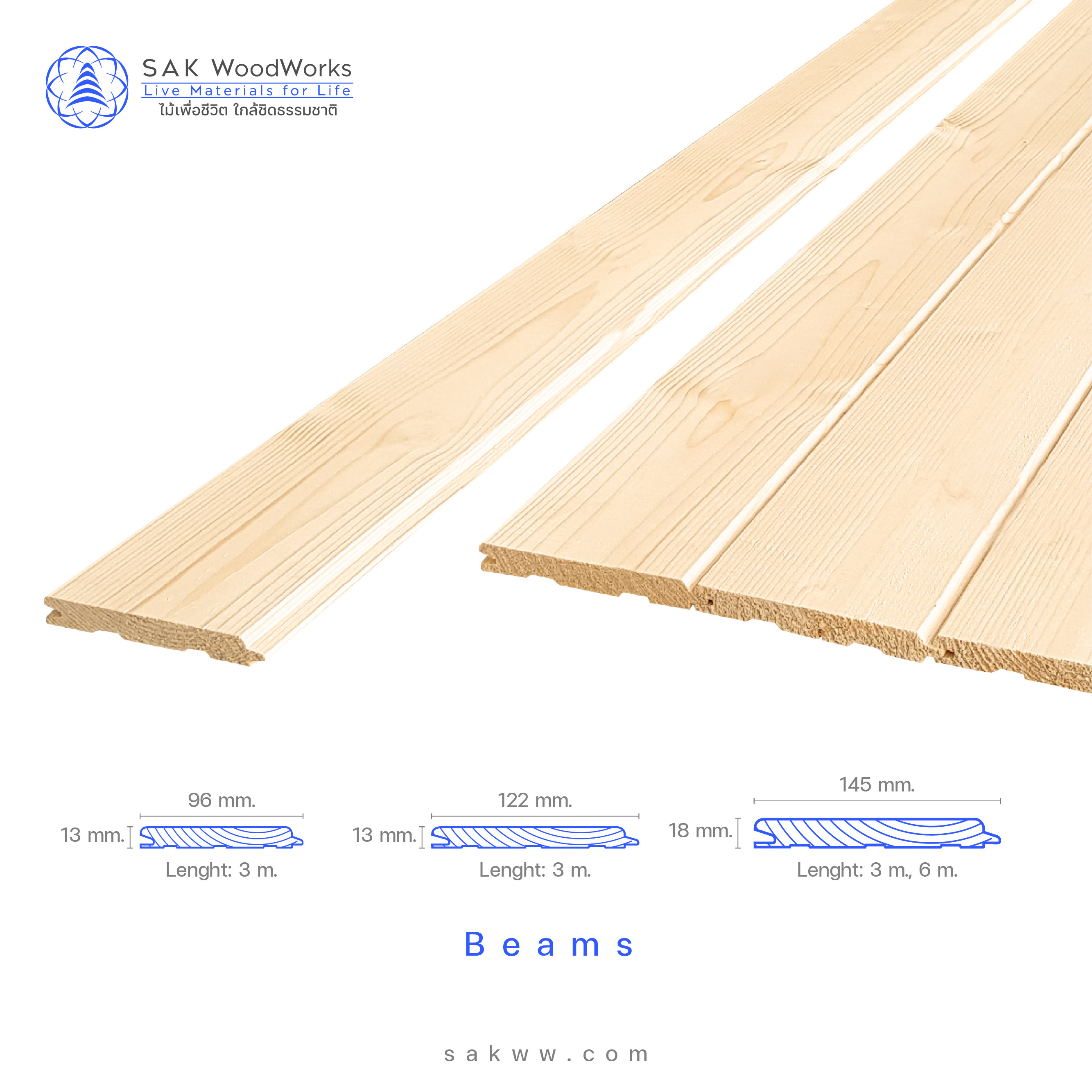 SAK WoodWorks White North Beautiful Cladding and Wooden Sidings Spruce T&G Sidings and Floorboard smooth and easy to install