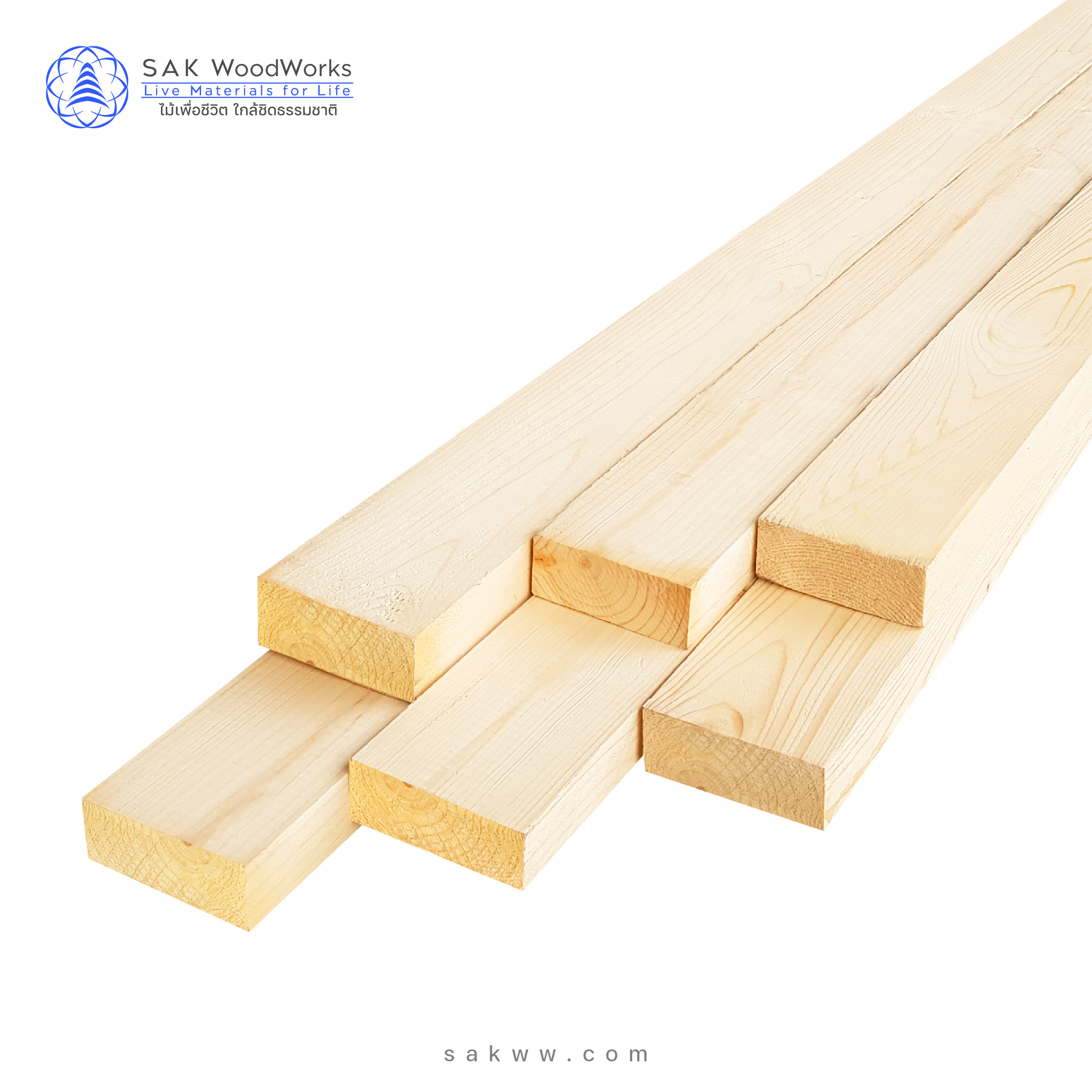 Pine Spruce Wooden Battens Slats KD S4S best for all your needs best decorative woodgrains white color 30 mm. x 70 mm. x 3 m.