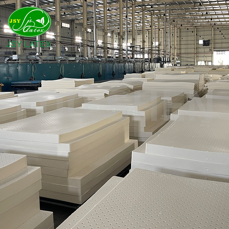 Seven Zone Smooth Natural Latex Mattress thailand green latex eco foam sheets