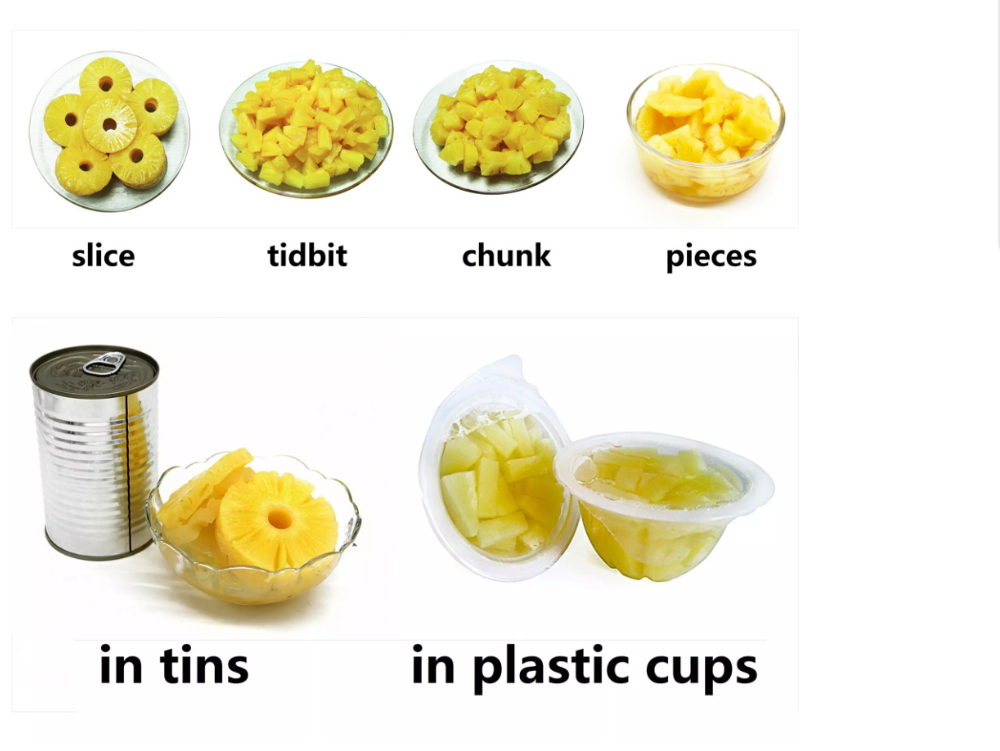 Thai Canned Pineapple Chunks / Slices / Rings in Light / Heavy Syrup