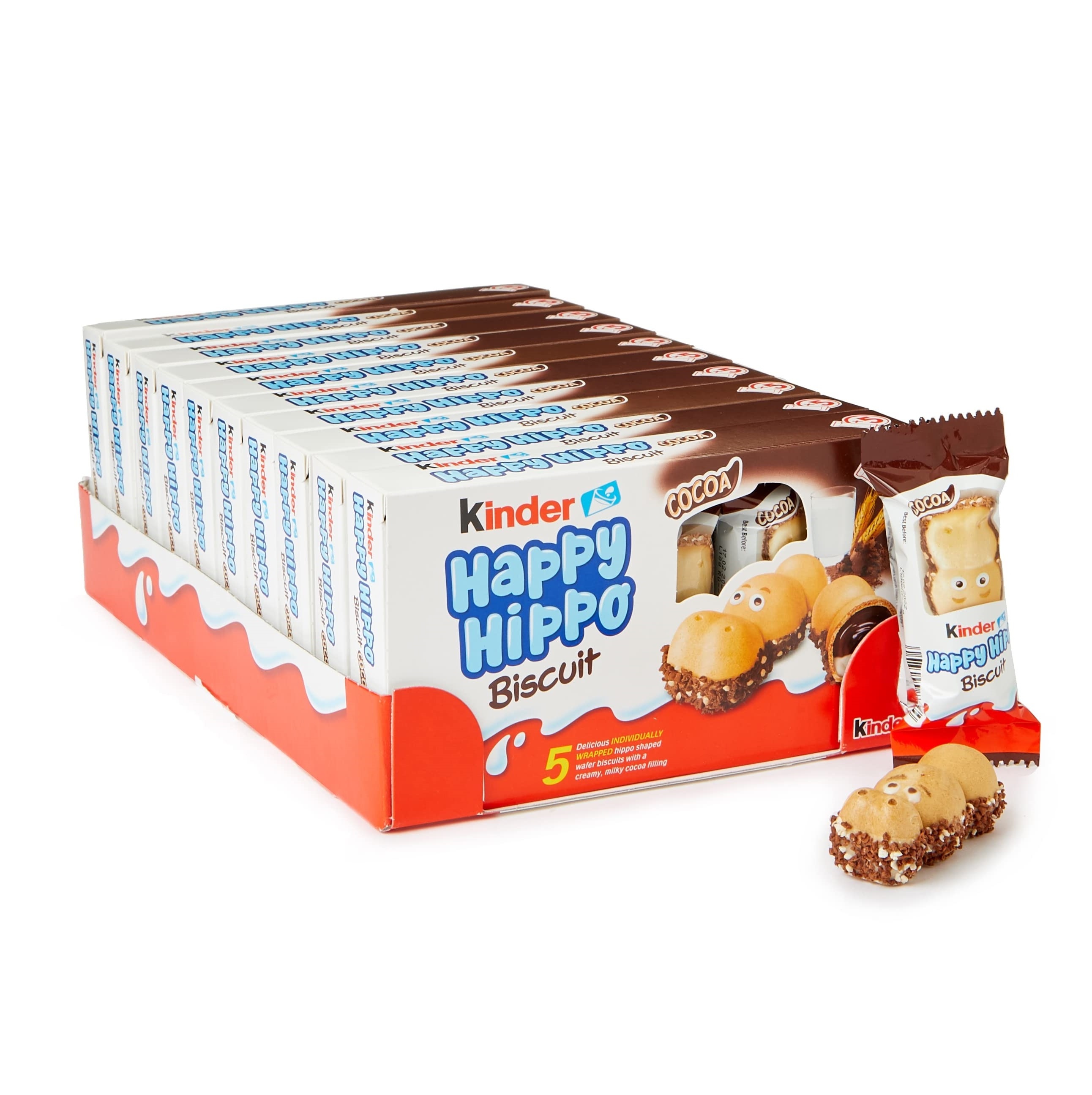 High Quality Kinder Happy Hippo Chocolate Cream Biscuits At Low Price