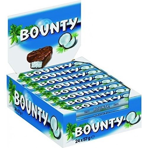 High Quality Bounty Chocolate, Coconut Filled Chocolate, 57gm, 24 Bars Box For Sale At Low Cost