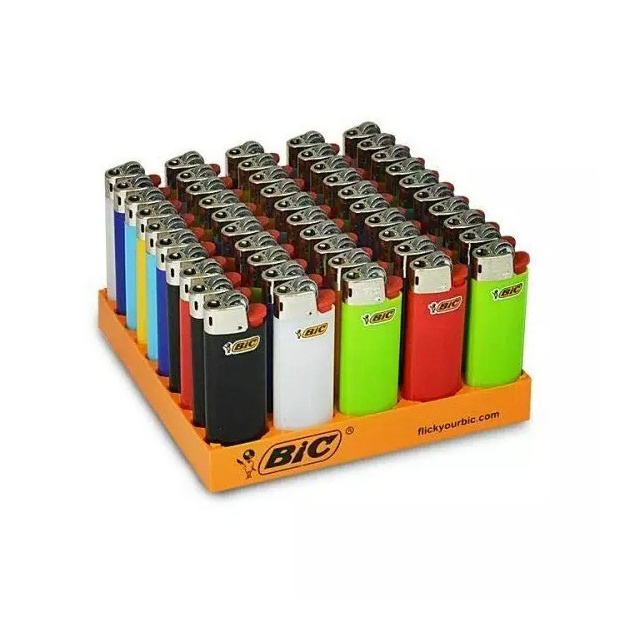 Original J6 Bic lighter tray of 50 /bic gas Lighter J25/J26 - Mini and Maxi J5 bic Lighters