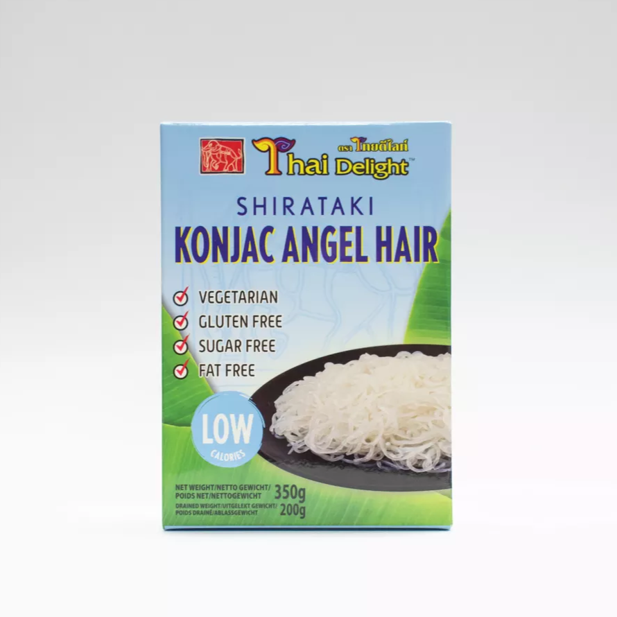 Healthy Instant Food of Shirataki Noodles Plant Based Konjac Noodles 100% Keto Vegan Gluten-Free Low Carb Paleo by Thai Delight