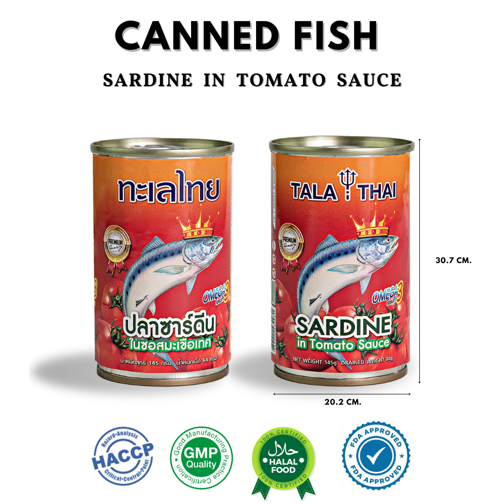 155g Sardine Seafood  in Can Tin Fish for Manufacturer Body Style Weight Shelf Origin Thailand Variety Product ISO Place Mo