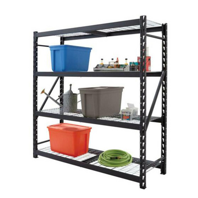 3 ,4 Layers 72" H x 60" W x 18" D Treadplate Welded Steel Bolted Shelving Rack 5 Shelf Unit with Wire Shelves