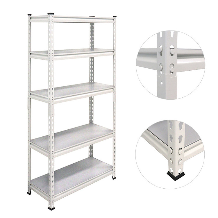 Storage Shelf Rack Easy Install Height Adjustable 5 Layers Metal Customizable Steel Item Surface Plate Protection Easy Install