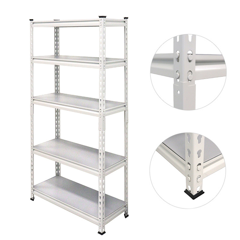 Heavy Duty Boltless Adjustable Industrial Warehouse Store Home Garage Shelving Metal Frame 5 Layer Tier Sheet Storage Shelf Rack