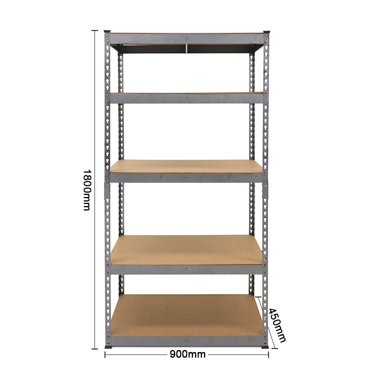 Storage Shelf Rack Easy Install Height Adjustable 5 Layers Metal Customizable Steel Item Surface Plate Protection Easy Install