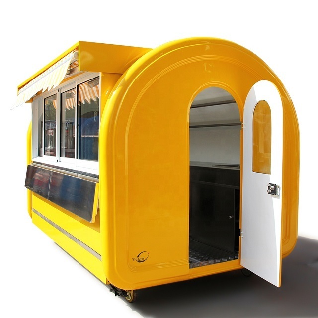 2022 Popular Street Outdoor Fast Food Carts Crepe Food truck with Snack mobile kitchen cooking equipments price