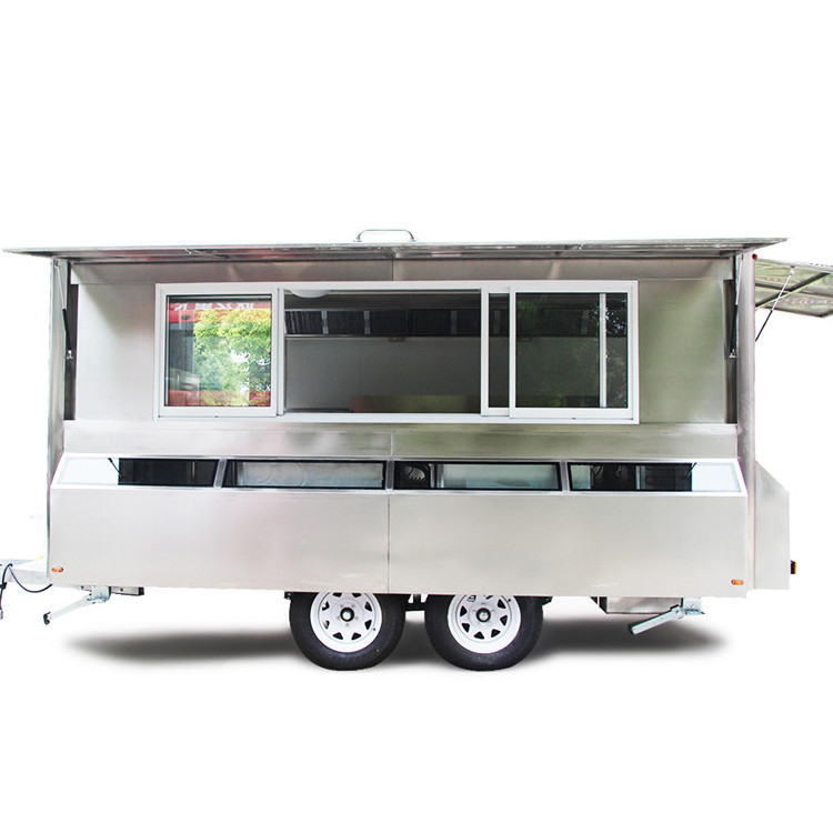 2022 Popular Street Outdoor Fast Food Carts Crepe Food truck with Snack mobile kitchen cooking equipments price