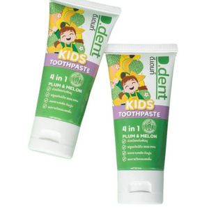 Toothpaste for kid Brand D Dent  from Thailand Japanese melon fruity natural toothpaste brands Charcoal Teeth Whitening size 50