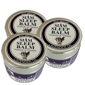 Thai Herbal Brand Siam sleep balm Lavender Oil product of Thailand for cannot sleep abd massage gun size 30 gm