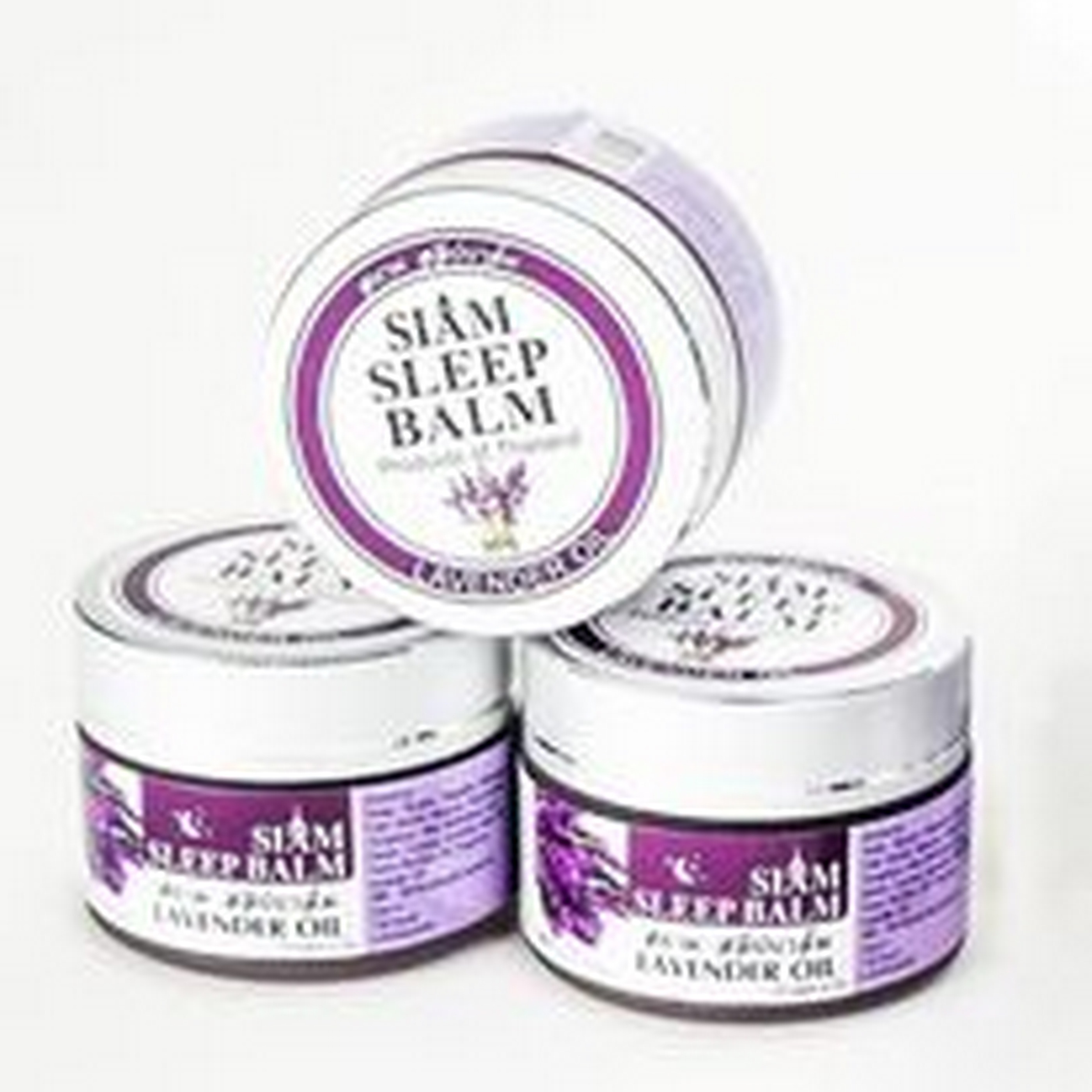 Thai Herbal Brand Siam sleep balm Lavender Oil product of Thailand for cannot sleep abd trending products 2023 size 30 gm