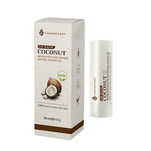 Coconut Extract Organic Lip Care Coconut Lip Balm Stick 10g. Natural Lip Balm Beauty Care Product Made From Essential Oil