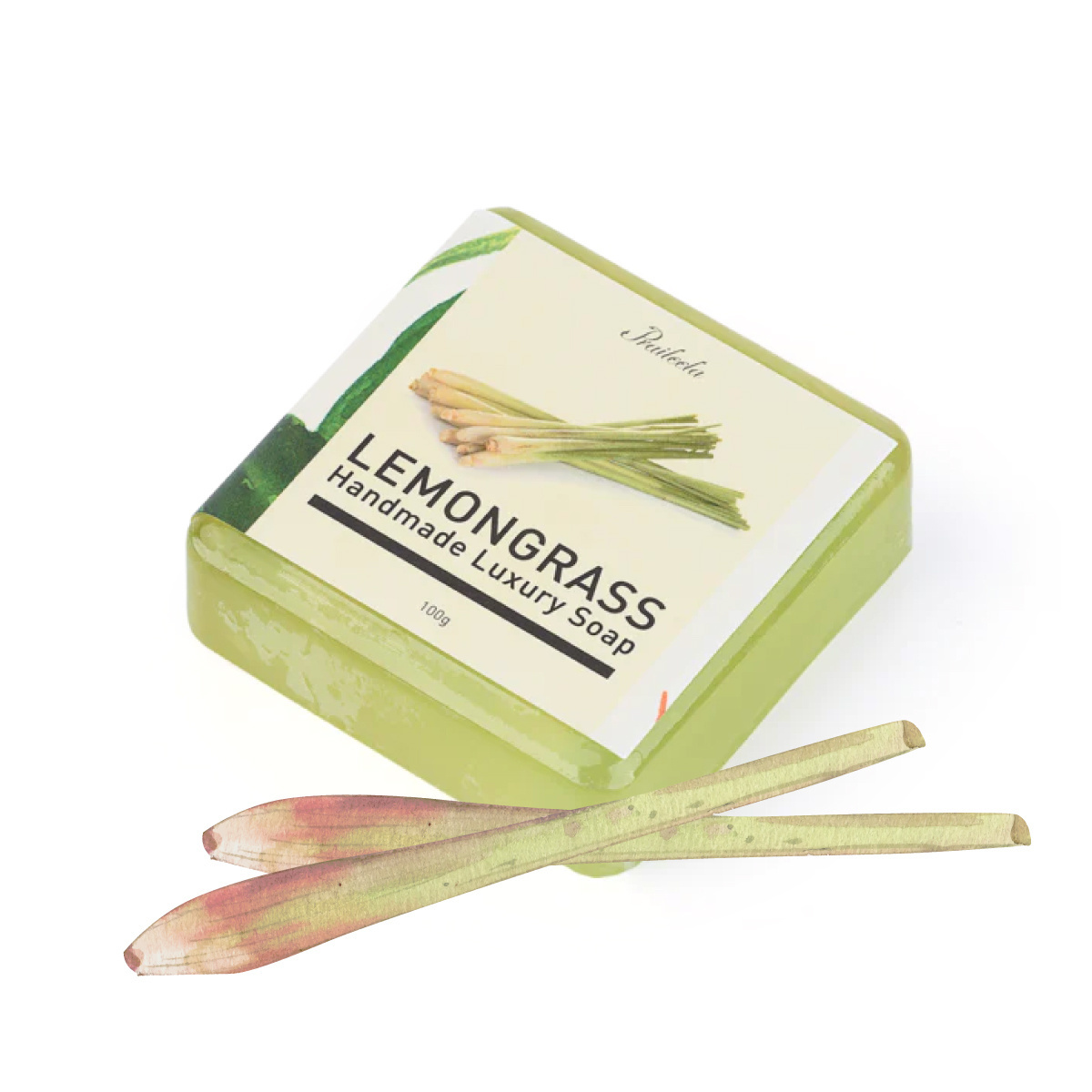 Luxury Lemongrass Soap 100g Natural Soap Deep Cleansing  Skin Delicately Scented Wholesales From Thailand