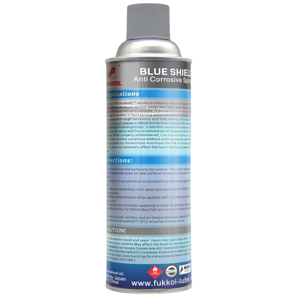 Fukkol Blue shield HVAC anti corrosion coil and exterior protective blue coating spray