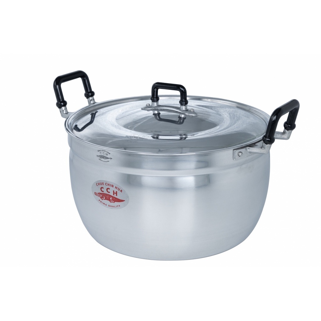 Premium Kitchenware Stainless Steel Pot Size 24cm. By Crocodile Brands Product Ready To Ship From Thailand