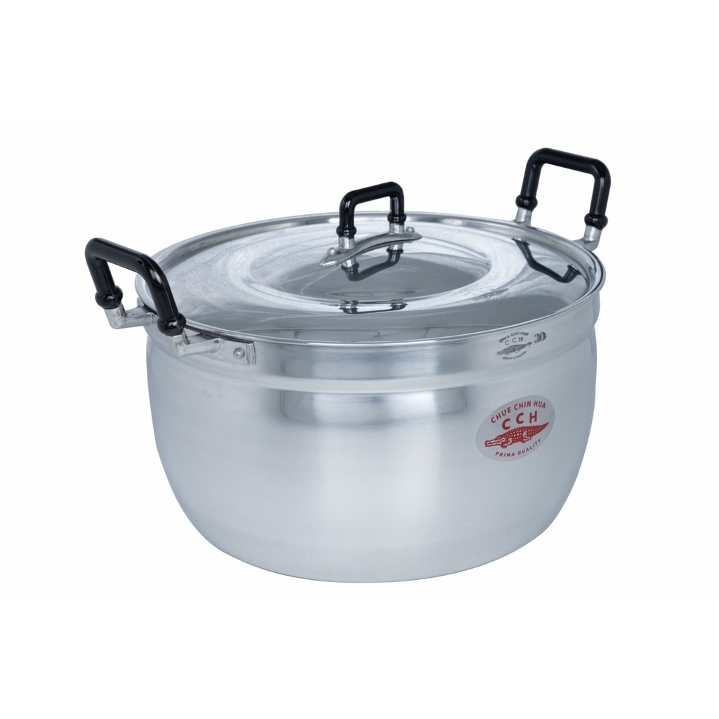 Premium Kitchenware Stainless Steel Pot Size 24cm. By Crocodile Brands Product Ready To Ship From Thailand