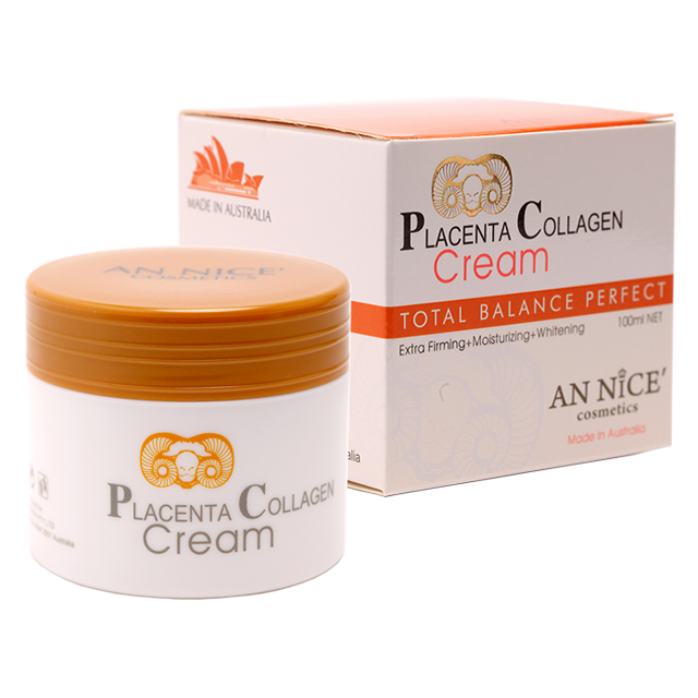 Placenta Collagen Face Cream Mead In Australia, Provides Extra Firming, Moisturizing, And Whitening Effects. 100 ML Size.