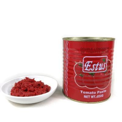 Low Cost Fresh Top Quality Halal Canned Tomato Food 28-30% Concentrated Tomato Paste In 70g 2200g For Halal Muslim Cook