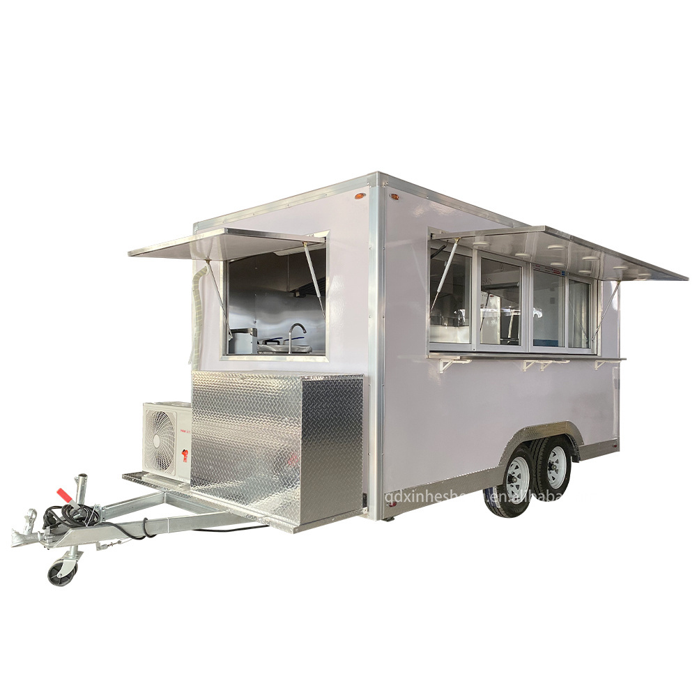 New Mobile Modern Fast Food Vending Cart Trailer Truck For Sale Pink Black Yellow Green From Thailand