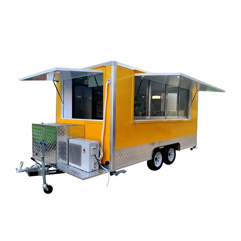 Best Selling Mobile Food Carts Mobile Stainless Steel Hot Dog Cart/Concession Trailer/Towable Food Trailer For Sale