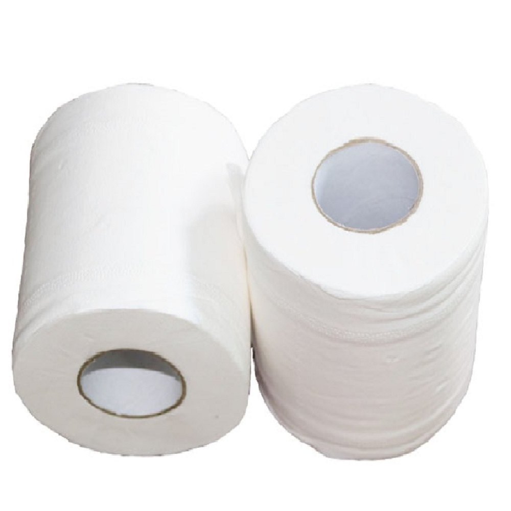 Soft White Toilet Paper 4 Ply Comfort Care Bath Tissue /  Paper Towels Rolls 12 Pack Highly Absorbent Kitchen Paper