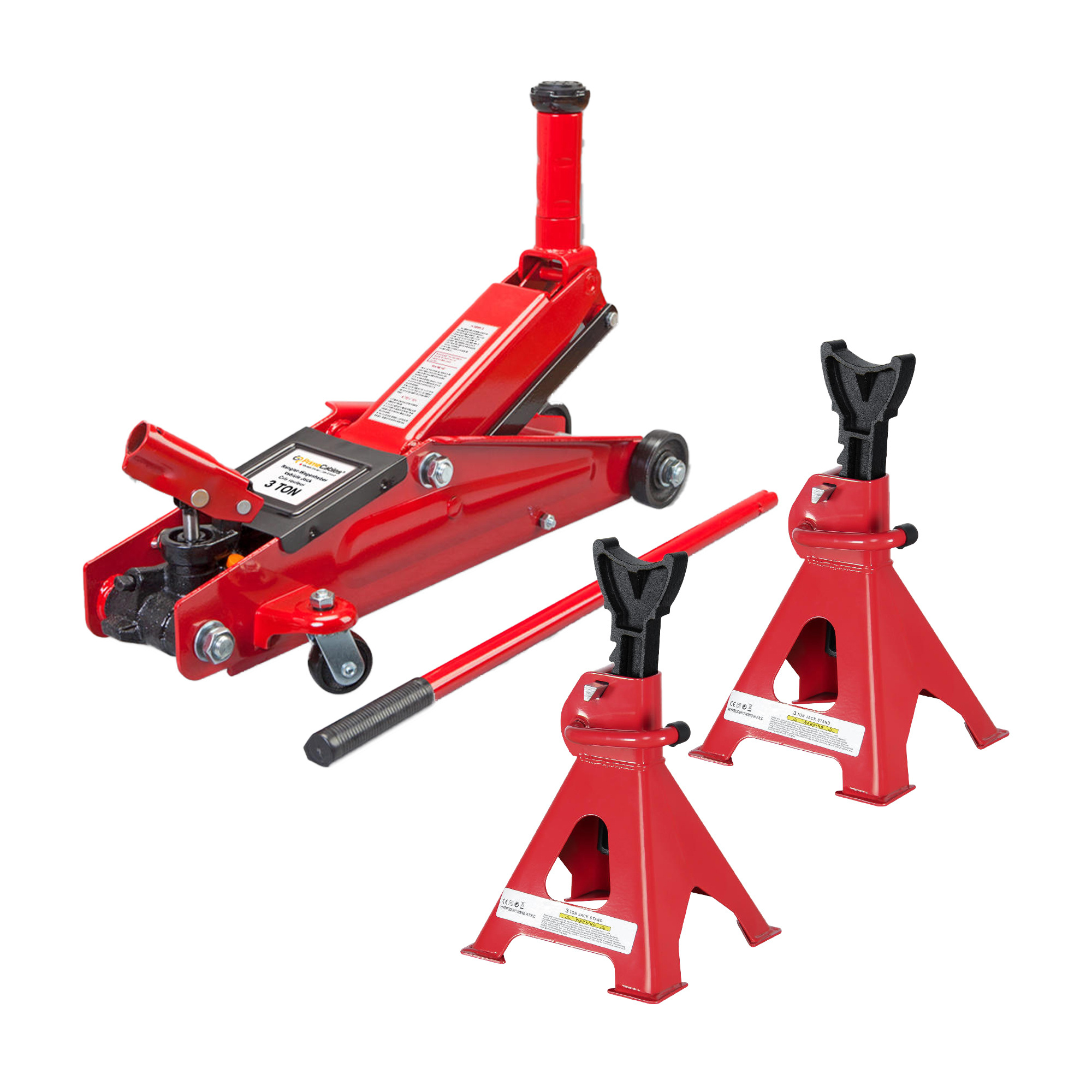 Car vertical double section hydraulic jack car on-board tire change 20T tonnage portable car lifting tool