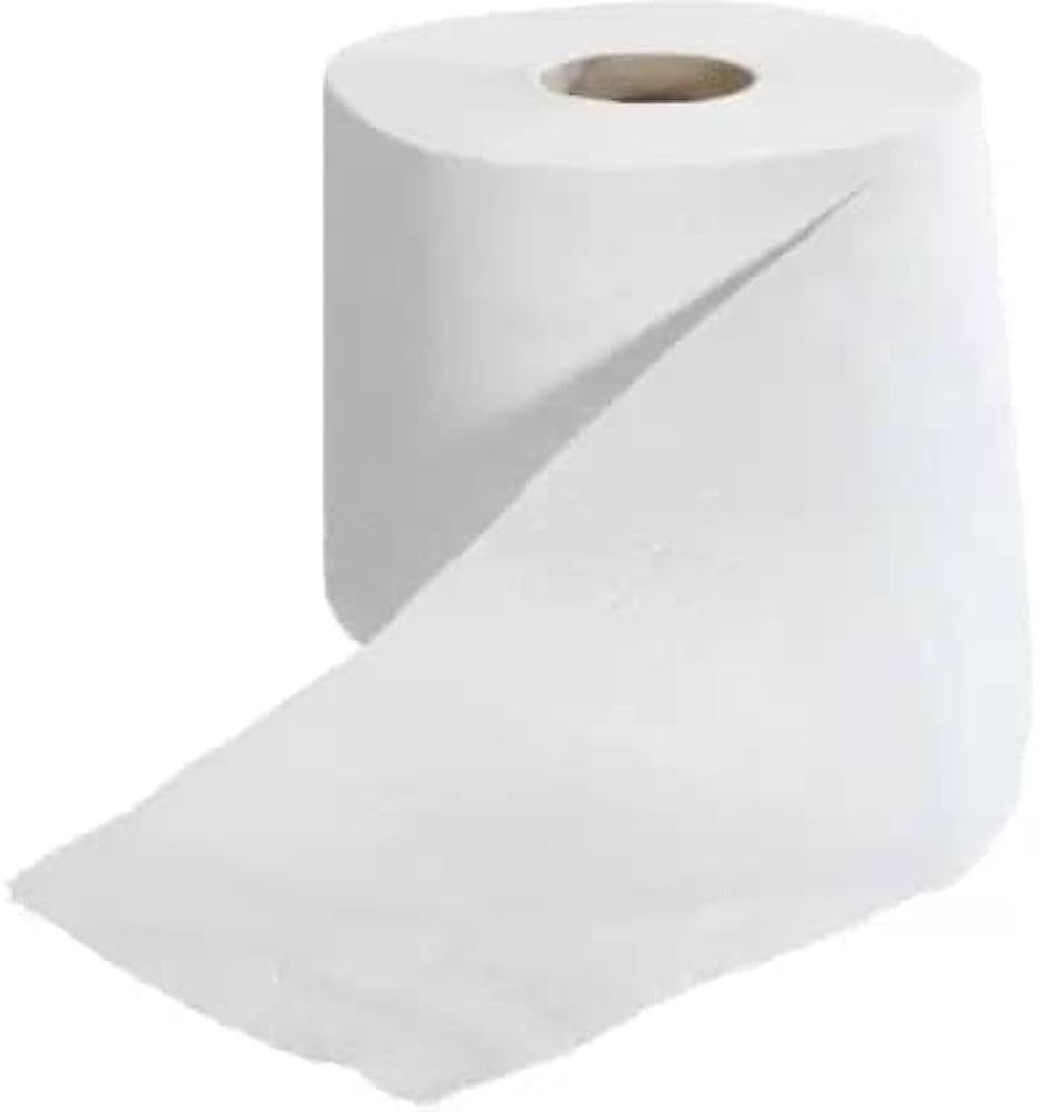 Soft White Toilet Paper 4 Ply Comfort Care Bath Tissue /  Paper Towels Rolls 12 Pack Highly Absorbent Kitchen Paper